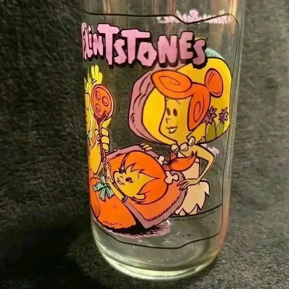 The Flintstones Vintage Drinking Glass “The Blessed Event” - Picture 3 of 5